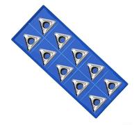 TCGT110204-AK N01 Cemented Carbide Inserts 10 Pack for Steel Semi-Finishing - Low Cutting Force Indexable Turning Tools Metric