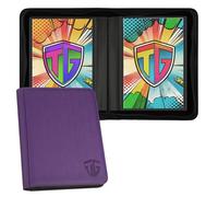 TCGUARD 24 Book Binder with Sleeves for Current Comics, Silver Age and Regular Comic Books in Bags and Boxes for Comic Book Collectors - Purple