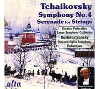 TCHAIKOVSKY / LARGE - SYMPHONY 4 / SERENADE FOR STRINGS - CD - G3z