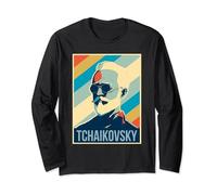 Tchaikovsky Poster Musician Composer Long Sleeve T-Shirt