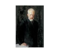 Tchaikovsky Pyotr Ilyich Portrait Poster Bedroom Canvas Decor Print Wall Art Office Room Aesthetic Decor Gift Unframe 12x18inch(30x45cm)