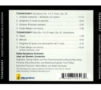 TCHAIKOVSKY: SYMPHONY NO. 4; SUITE NO. 4 "MOZARTIANA" NEW CD