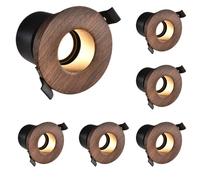 TCHAUSGZOZ 3.4 Inch 3CCT LED Recessed Ceiling Light 7-Pack - Adjustable Baffle Trim Downlight, Efficient Lighting for Home and Commercial Use(B,5W-4000K)