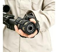 TCHAWk Tactical Silencer Cover, Gun Sound Moderator Protective Sleeve with Thermal Barrier, Heat Resistant Burn Proof, Nylon Camo (5in)
