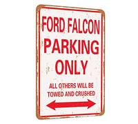 TCHPAX 12X8 - Ford Falcon Parking only Vintage Look Funny Mental tin Sign-inches-Aluminum