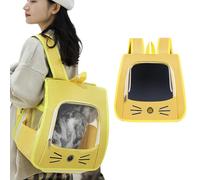 Tchsrim Cat Backpack for Cats and Small Dogs, Dog Backpack Cat Backpack up to 15 kg, Breathable and Foldable Pet Backpack with Transparent Zip