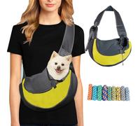 Tchsrim Dog Carrier Bag, Small Dog Carrier Bag, Puppy Shoulder Bag, Pet Transport Bag with Adjustable Shoulder Strap, Dog Carrier, Cat Carrier Bag (Containing Iron)