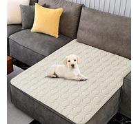 Tcksstex Waterproof & Anti-Slip Dog Bed Cover and Pet Blanket Sofa Pet Bed Mat ，car Incontinence Mattress Protectors Furniture Couch Cover for Most Cats Dogs, Pets<40x50-Ivory>