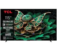 TCL 115C7K QD-Mini LED TV, 115", 4K HDR Premium 3000, Smart Google TV with Motion Clarity Pro 144Hz (Dolby Vision IQ & Atmos, ONKYO 4.2.2 Ch Hi-Fi, CrystGlow HVA Panel, Game Master)
