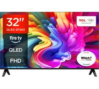 TCL 32" Full HD QLED Smart Fire Freely TV [2025] - 32SF560-UK, Silver