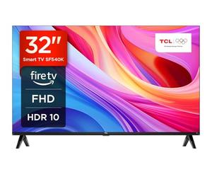 TCL 32SF540K 32-inch FHD Smart Television - HDR & HLG-Dolby Audio-DTS Virtual X/DTS-HD-Metal Bezel-less-Dual-band Wifi 5-with Fire OS 7 system