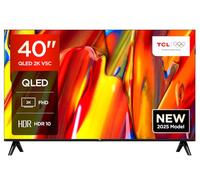 TCL 40V5C-UK 40Inch Full HD Smart QLED Direct LED TV with Android TV & HDR - Compatible with Google Cast & Google Home, Slim Design