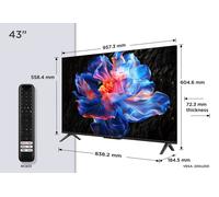 TCL 43V6C-UK TV 109.2 cm (43") 4K Ultra HD Smart TV Wi-Fi Metallic 260 cd/m²