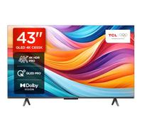 TCL 43C655K 43-inch QLED Pro Television, 4K Ultra HD, HDR Pro, Smart TV Powered by Android TV (Dolby Vision & Atmos, Motion Clarity, Hands-Free Voice Control, Compatible with Google assistant & Alexa)