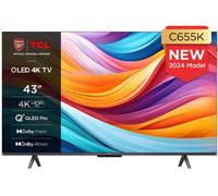 TCL 43INCH SMART TV ANDROID 4K UHD QLED PRO 43C655K - 2 YEAR WARRANTY [EEK: F]