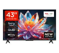 TCL 43T6C-UK 43 Inch QLED 4K Ultra HD Smart TV Bluetooth WiFi