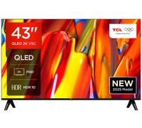 TCL 43V5C-UK 43 INCH FULL HD QLED ANDROID SMART TV - 2 YEAR WARRANTY