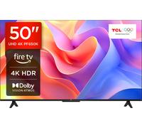 TCL 50" 4K Ultra HD Smart Fire Freely TV [2024] - 50PF650K, Titanium