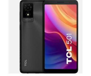 TCL 501 Dual SIM Prime Black 32GB 2GB RAM Unlocked Android 15 Smartphone
