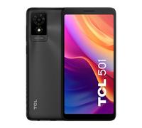TCL 501 T433D Dual-SIM 32GB ROM + 2GB (GSM Only | No CDMA) Factory Unlocked 4G/LTE Smartphone (Prime Black) - International Version