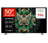 TCL 50C6K-UK 50 Inch QD-Mini LED 4K HDR10+ Smart TV, Google TV | Dolby Vision IQ & Atmos, 144Hz Motion Clarity Pro, Game Master, Apple AirPlay 2, Voice Control