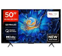 TCL 50C6KS-UK QD-Mini LED TV, 4K HDR Premium, Powered by Google TV (Dolby Vision & Atmos, Hands-Free Voice Control, Apple AirPlay 2 & Alexa,2025 New Model)