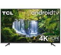 TCL 50P615K 50 Inch 4K Ultra HD Smart Android TV with Freeview Play, HDR10, Micro Dimming Pro, Prime Video, Netflix, YouTube, Dolby Audio, Bluetooth, WiFi, 3*HDMI, 2*USB, Slim Design - Black