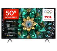 TCL 50Q6C-UK 50 Inch QD-Mini LED 4K HDR10+ Smart TV, Google TV | Dolby Vision IQ & Atmos, 144Hz Motion Clarity Pro, Game Master, Apple AirPlay 2, Voice Control