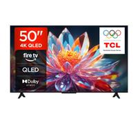 TCL 50T6C-UK 50 Inch QLED 4K HDR TV, Fire TV (Smart TV with Dolby Vision & Atmos, HDR10+, Press & Ask Alexa, 2025 Model)
