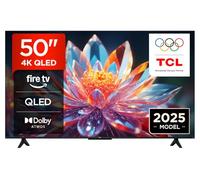 TCL 50T6C-UK 50” QLED 4K HDR TV, Fire TV (Smart TV with Dolby Vision & Atmos, HDR10+, Press & Ask Alexa, 2025 New Model)