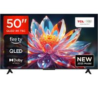 TCL 50T6C-UK 50” QLED 4K HDR TV, Fire TV (Smart TV with Dolby Vision & Atmos,