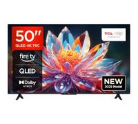 TCL 50T6C-UK 50” QLED 4K HDR TV, Fire TV (Smart TV with Dolby Vision & Atmos, HDR10+, Press & Ask Alexa, 2025 New Model)