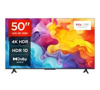 TCL 50V6BK 50-inch 4K Ultra HD, HDR TV, Smart TV Powered by Android TV (Dolby Audio, Voice Control, Compatible with Google Assistant, 2024 New Model)