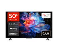 TCL 50V6C-UK 50" 4K Ultra HD, HDR TV, Smart TV Powered by Google TV (Dolby Audio, Voice Control, compatible with Google assistant, Chromecast built-in, 2025 New Model)