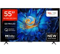 TCL C6KS 55" 4K Ultra HD QLED Smart Google TV - 55C6KS-UK, Silver