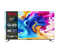 TCL 55C645 55 inch 4K UHD Google TV 2023 Brushed Aluminium QLED TV