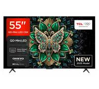 TCL 55C6K-UK 55 inch QD-Mini LED 4K Ultra HD HDR Smart TV | AiPQ Pro Processor - Quad Core | 3840 x 2160 Resolution
