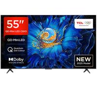TCL C6KS 55" 4K Ultra HD QLED Smart Google TV - 55C6KS-UK, Silver