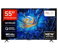 TCL 55C6KS-UK QD-Mini LED TV, 4K HDR Premium, Powered by Google TV (Dolby Vision & Atmos, Onkyo 2.1 Sound System, Hands-Free Voice Control, Apple AirPlay 2 & Alexa，2025 New Model)