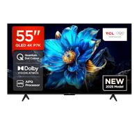 TCL 55P7K-UK 55" QLED 4K Ultra HD HDR Google TV (Google Assistant, Freeview Play, Dolby Atmos, Dolby Vision, HDR10+, 120Hz Game Accelerator, Motion Clarity,2025 New Model)