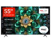 TCL 55Q6C-UK 55" QD-Mini LED TV, 4K HDR Premium 1000nits, Smart TV Powered by Google TV (Dolby Vision IQ & Atmos, Onkyo 2.1 Sound System, 144Hz Motion Clarity Pro, Game Master, 2025 New Model) [Energy