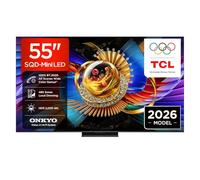 TCL 55Q7D Pro 55" SQD-Mini LED, 4K HDR 2000 nits, 480 attenuation zones, Google TV, Dolby Vision IQ and Atmos, 2.1 Onkyo, 144Hz, Apple AirPlay 2 and Alexa