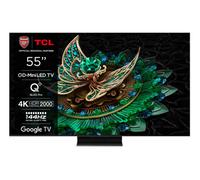 TCL 55Q9BK 55 inch QD-Mini LED 4K Ultra HD HDR Premium 2000 Smart TV, Black
