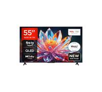 TCL 55T6C-UK 55 QLED 4K HDR TV, Fire TV (Smart TV with Dolby Vision Atmos HDR10+, Press, Ask Alexa, 2025 New Model