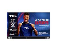 TCL 55T7B, 55" QLED TV, 4K Ultra HD, Google TV (Dolby Vision & Atmos, Handless Voice Control, Compatible with Google Assistant & Alexa)