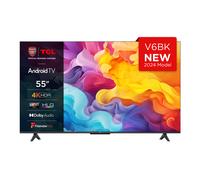 TCL 55V6BK TV 139.7 cm (55") 4K Ultra HD Smart TV Wi-Fi Titanium 270 cd/m²