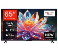 TCL 65T6C-UK 65” QLED 4K HDR TV, Fire TV (Smart TV with Dolby Vision & Atmos, HDR10+, Press & Ask Alexa, 2025 New Model)