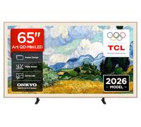 TCL 65A400PRO-UK 65 Inch NXTVISION QD-Mini LED Art TV, Google TV, Matte Screen, Frame Design, Dolby Vision IQ & Atmos, 2.0 Onkyo, 144Hz, AirPlay 2 (2026 New Model)