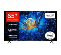 TCL 65C6KS 65” QD-Mini LED TV, 4K HDR Premium, Smart TV Powered by Google TV (Dolby Vision & Atmos, Onkyo 2.1 Sound System, Game Master, Hands-Free Voice Control, compatible with Google Assistant, App