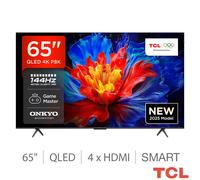 TCL 65P8K-UK 65 Inch QLED T 4K UHD HDR10+ AiPQ Processor 2025 Model BAND NEW [EEK: F]